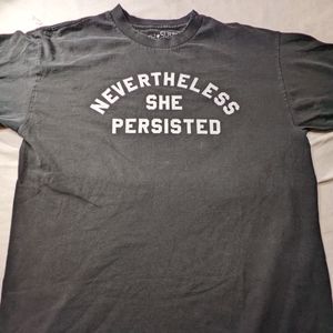 Fifth Sun Nevertheless She Persisted Black Tee Shirt Size XL